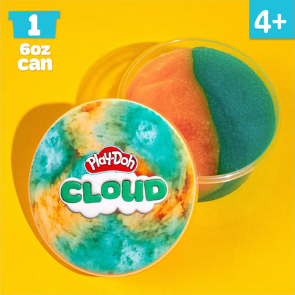Play-Doh Cloud – Sarcelle et orange parfum noix de coco, boîte refermable de 170 g