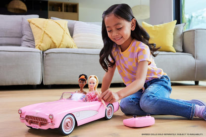 Hot Wheels Barbie RC Corvette Voiture télécommandée de Barbie Le Film à partir de 3 ans