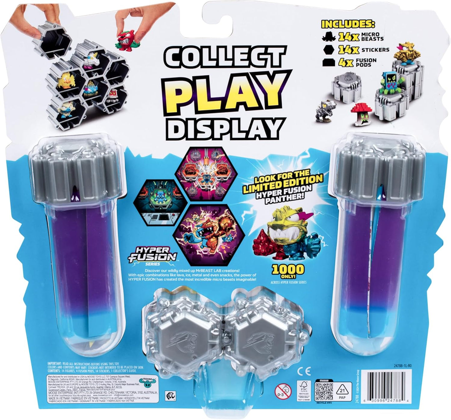 MrBeast Lab Swarms Serie 3 – Hyper Fusion Series 14er-Pack Milk Bones Edition Verschmelze, baue und entfessle das Chaos!
