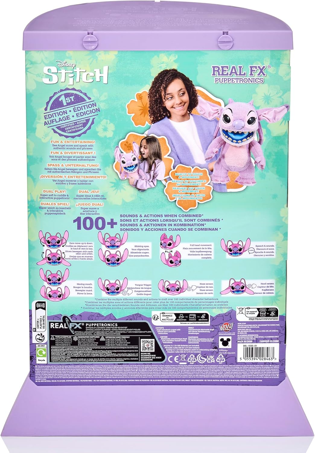 Disney Angel Puppetronic von RealFX 100+ Sound- und Action-Kombinationen NEU