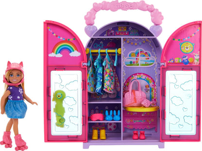 Barbie Chelsea - Coffret de jeu poupée et placard