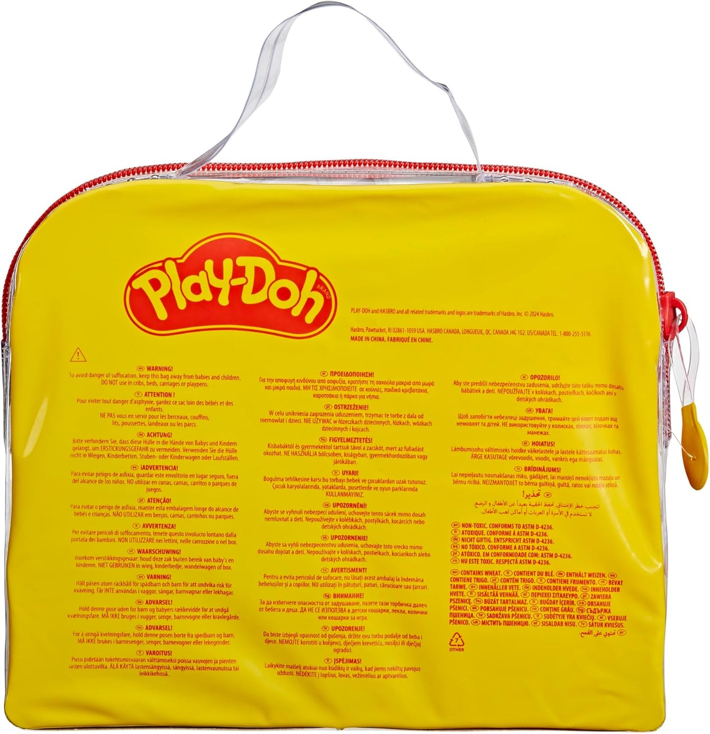 Play-Doh Starter-Set, 9-teilig, mit Aufbewahrungstasche und 4 Dosen zum Basteln für Kinder ab 3 Jahren