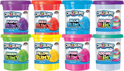 Cra-Z-Slimy Bold & Brite 8 Stück – Lebendige vorgefertigte Schleimkollektion