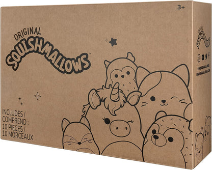 Squishmallows Micromallows 10er-Pack – Gigi Tabby Cat, Dolan Dino, Brina Bigfoot, Maui Pineapple, Amal Moth und mehr