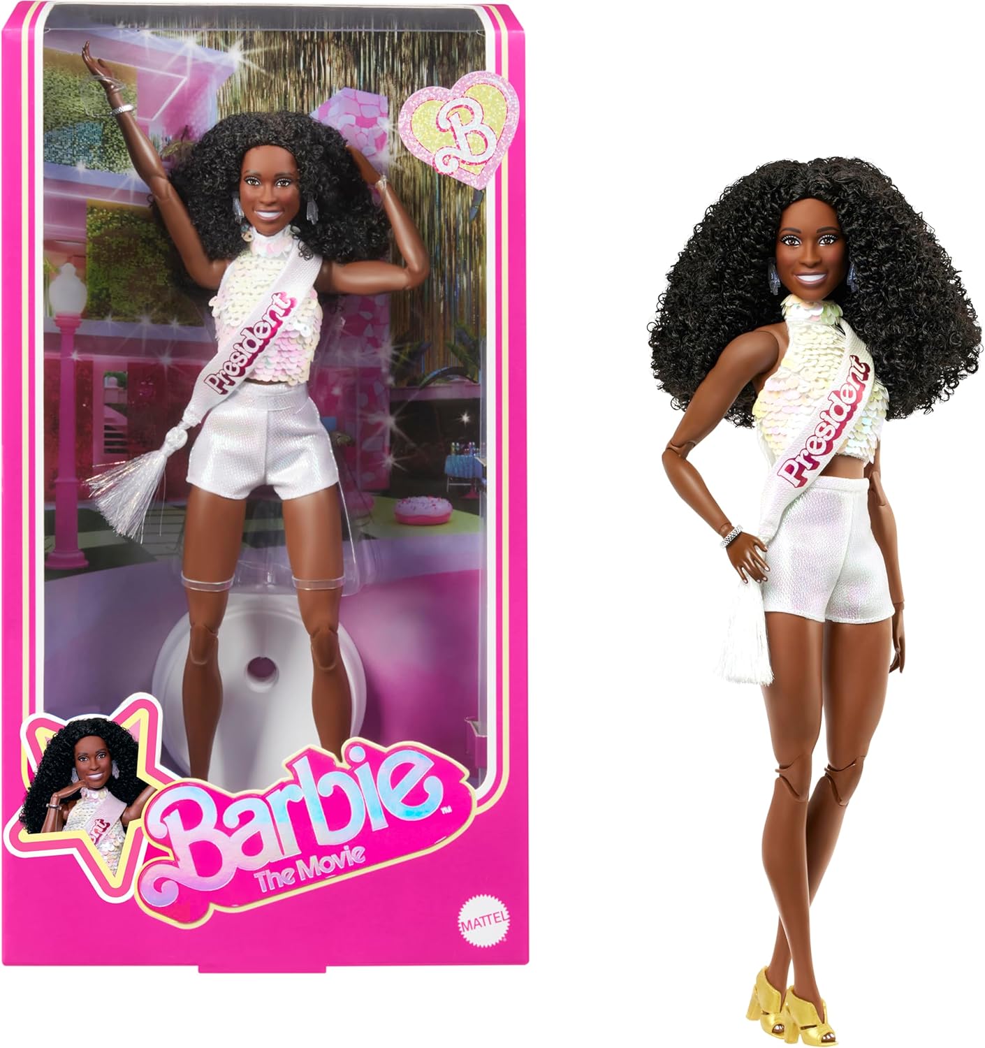 Poupée de collection Barbie The Movie President inspirée par Issa Rae