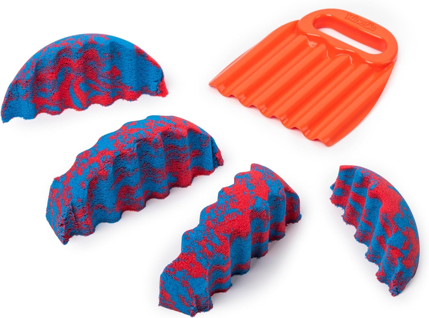 Kinetic Sand, Set Sandisficante con 907 g di sabbia e 10 strumenti