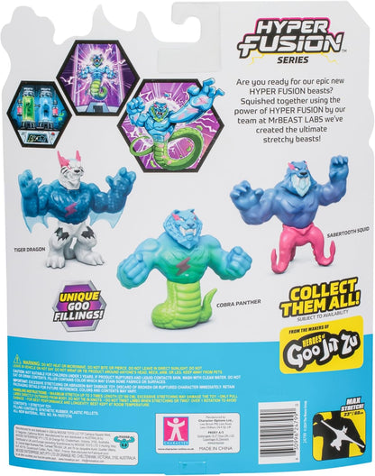 MrBeast Lab – Hyper Fusion Stretchy Hero Tiger Dragon 5 (12,7 cm) Actionfigur mit Schleim, die bis zu 3 × ihrer Größe wächst