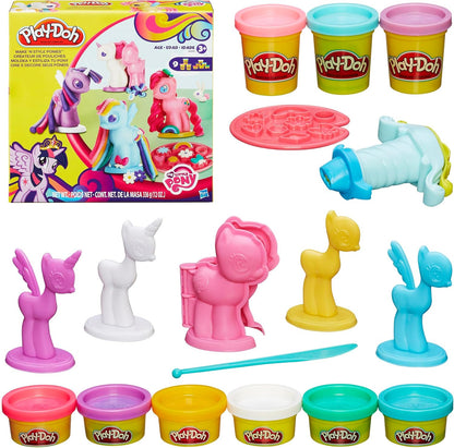 Play-Doh Make & Style Pony Set My Little Pony Giocattoli e figure Set da gioco per bambini, Arti e mestieri, dai 3 anni in su
