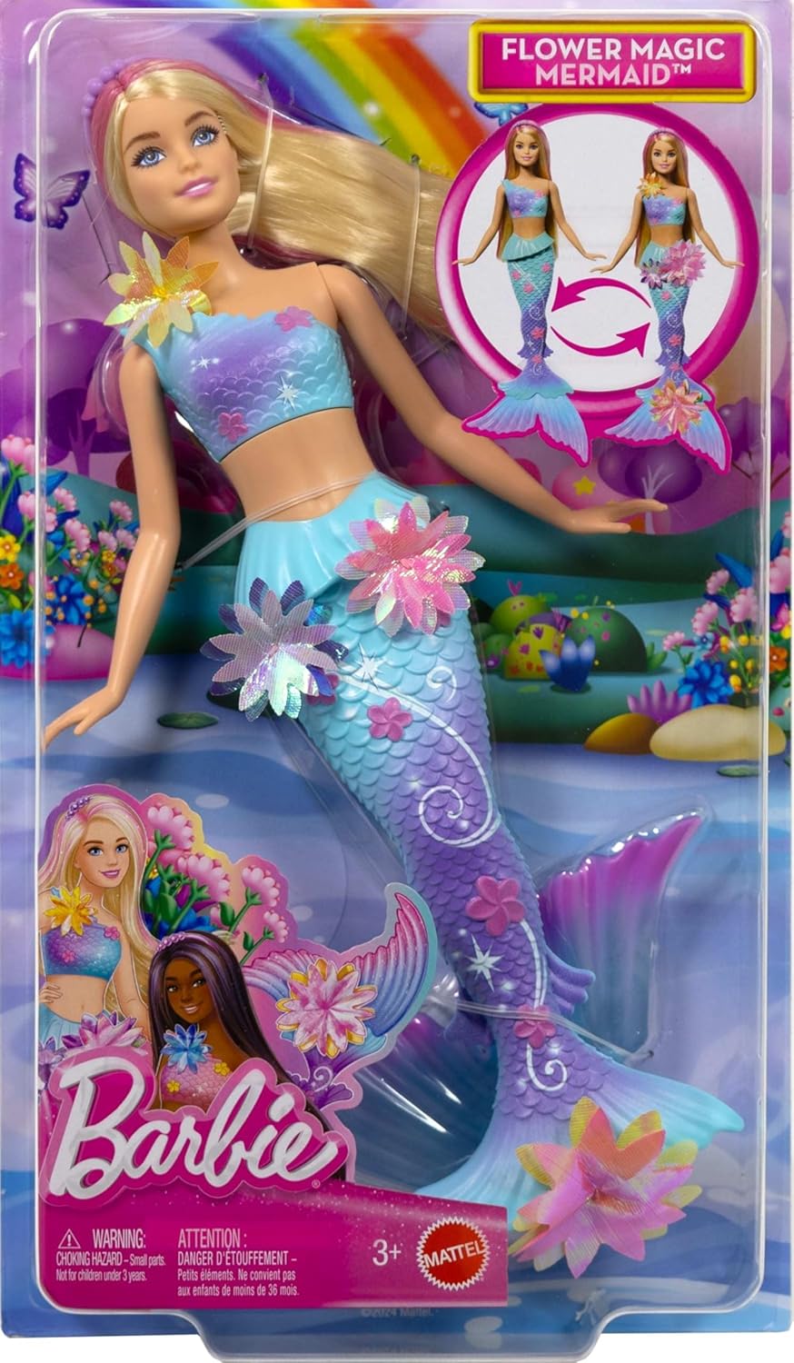 Barbie Sirène Magique Fleur