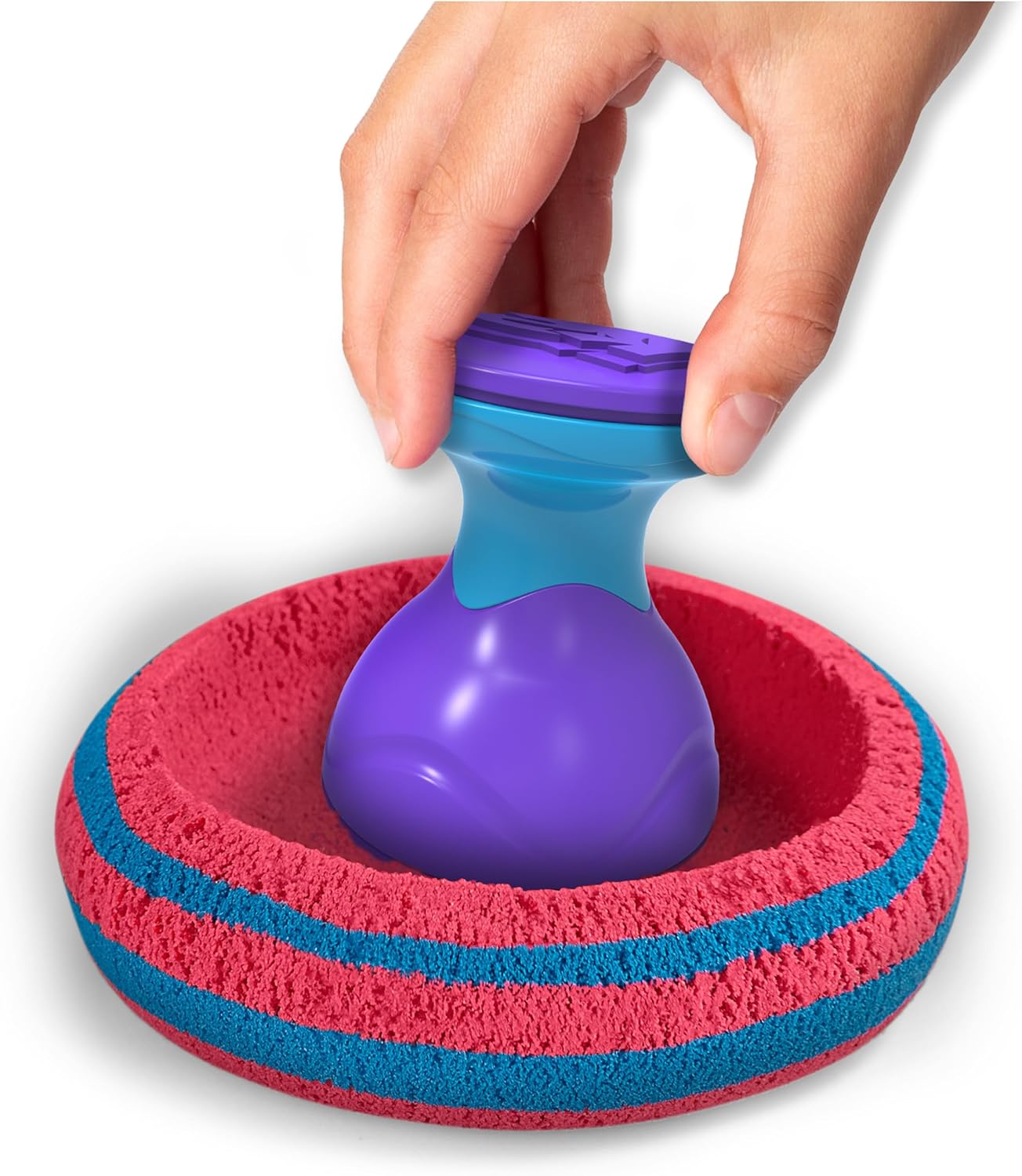Kinetic Sand, Set Sandisficante con 907 g di sabbia e 10 strumenti