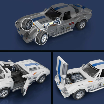 Mattel Brick Shop Hot Wheels Elite Series Corvette Grand Sport Ensemble de construction (918 pièces)