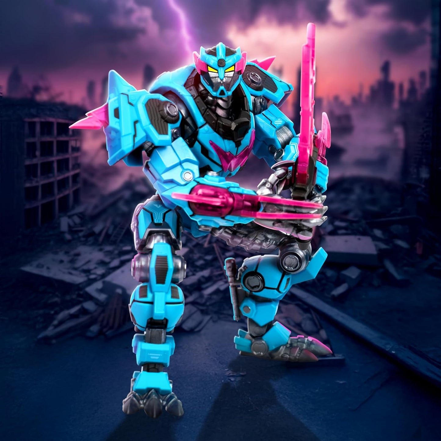 MrBeast Lab – Panther Battle Titan-Sammlerfigur der Platinum-Serie