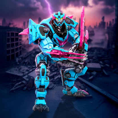 MrBeast Lab – Panther Battle Titan-Sammlerfigur der Platinum-Serie