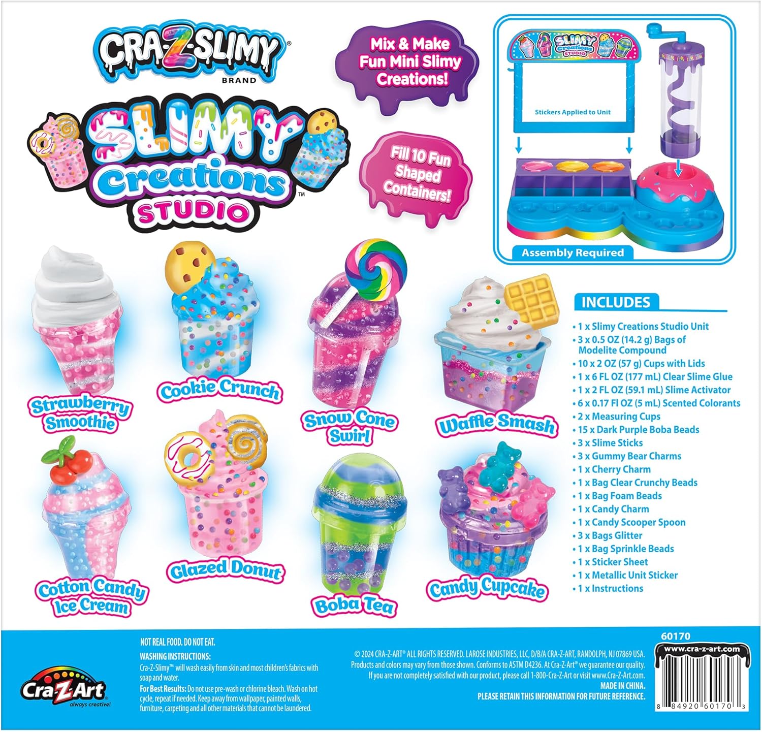 CRA-Z-Slimy Scented Slimy Creations Studio Buntes Schleimstudio für Kinder ab 6 Jahren