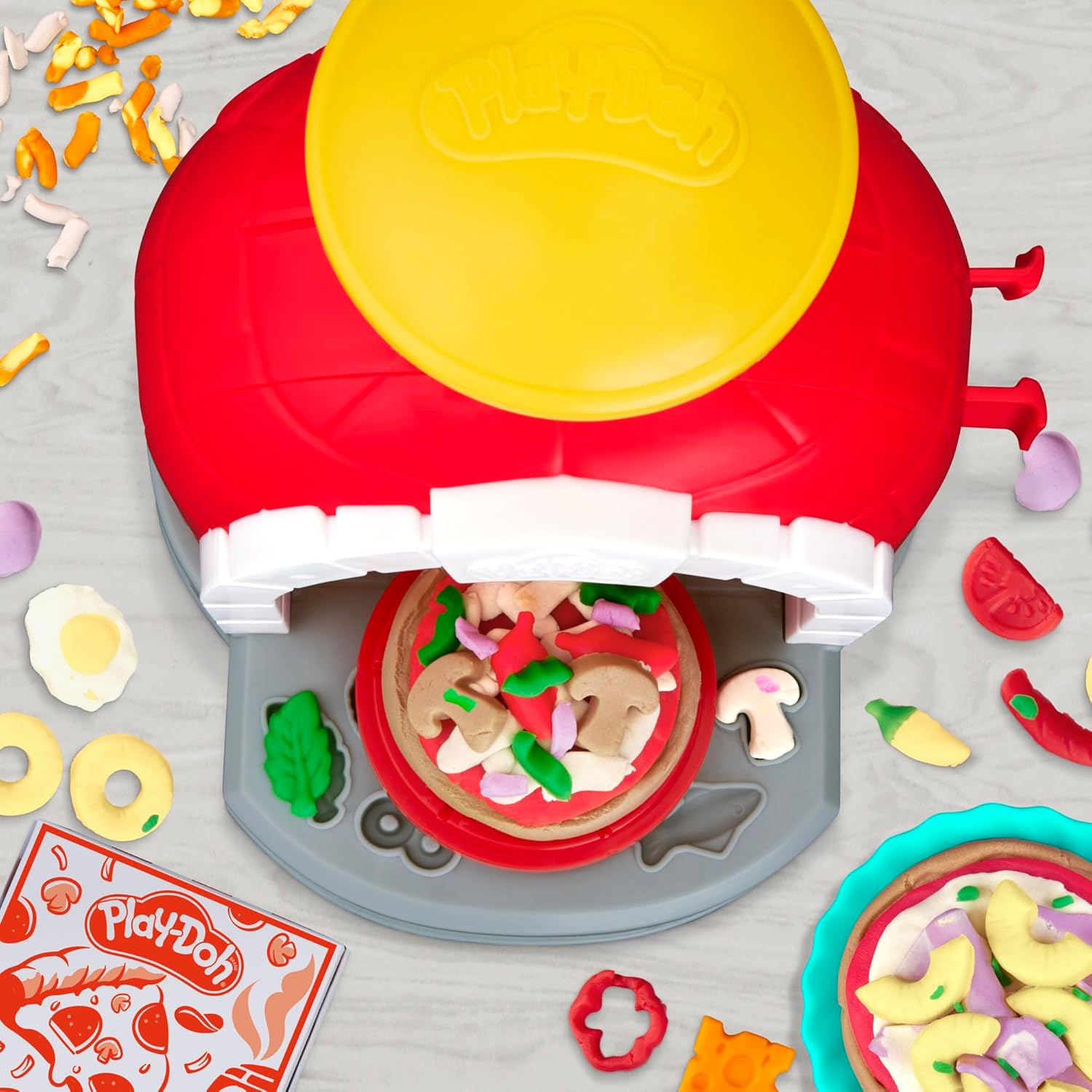 Play-Doh Kitchen Creations Pizzaofen-Spielset Rollenspiel Pizzabäcker Kinder-Kunst- und Bastelspielzeug für Kinder ab 3 Jahren