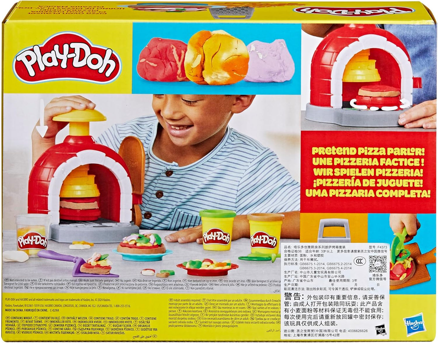 Play-Doh Kitchen Creations Pizzaofen-Spielset Rollenspiel Pizzabäcker Kinder-Kunst- und Bastelspielzeug für Kinder ab 3 Jahren