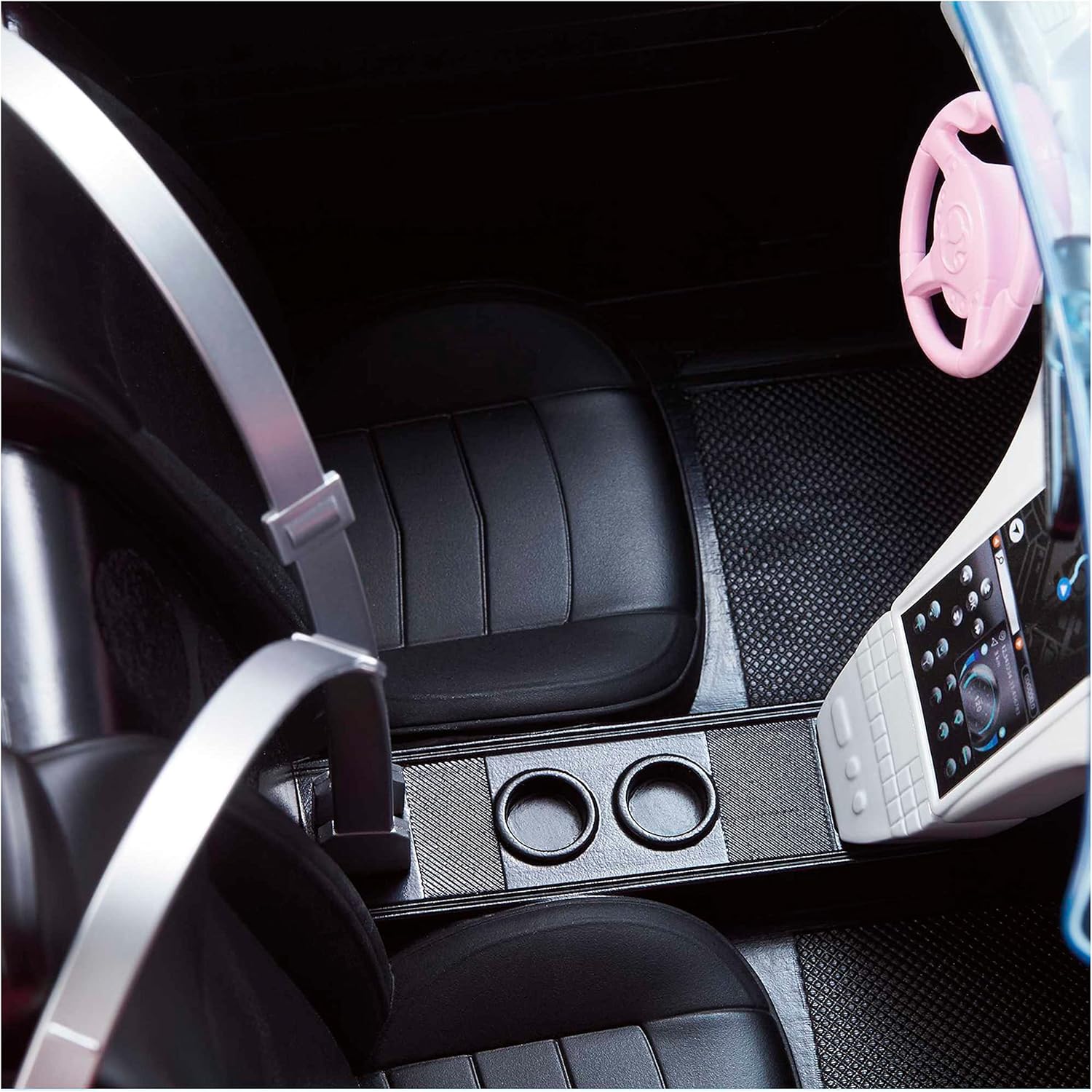 Barbie Cabriolet 2 places Voiture rose avec roues roulantes 3 à 7 ans