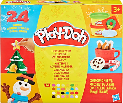 Play-Doh Feiertags-Adventskalender, 24-Tage-Countdown mit Überraschungsgeschenken ab 3 Jahren