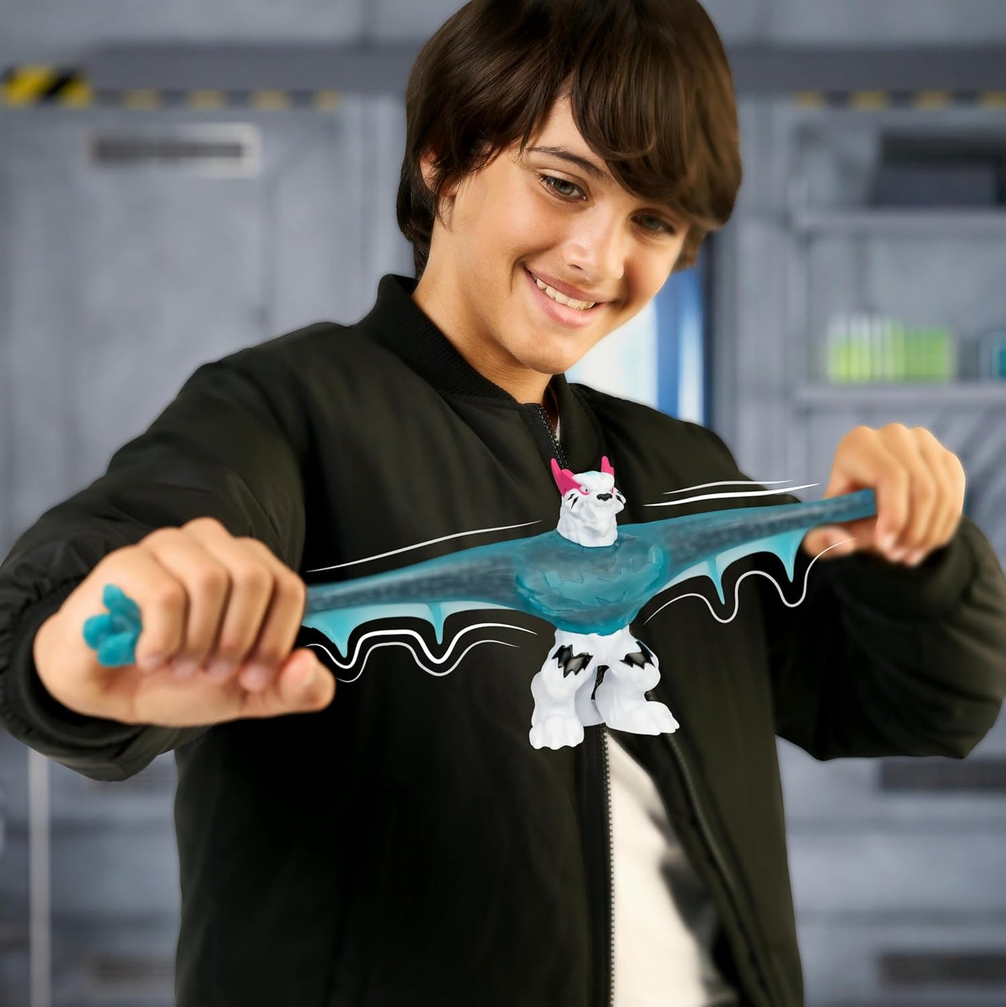 MrBeast Lab – Hyper Fusion Stretchy Hero Tiger Dragon 5 (12,7 cm) Actionfigur mit Schleim, die bis zu 3 × ihrer Größe wächst