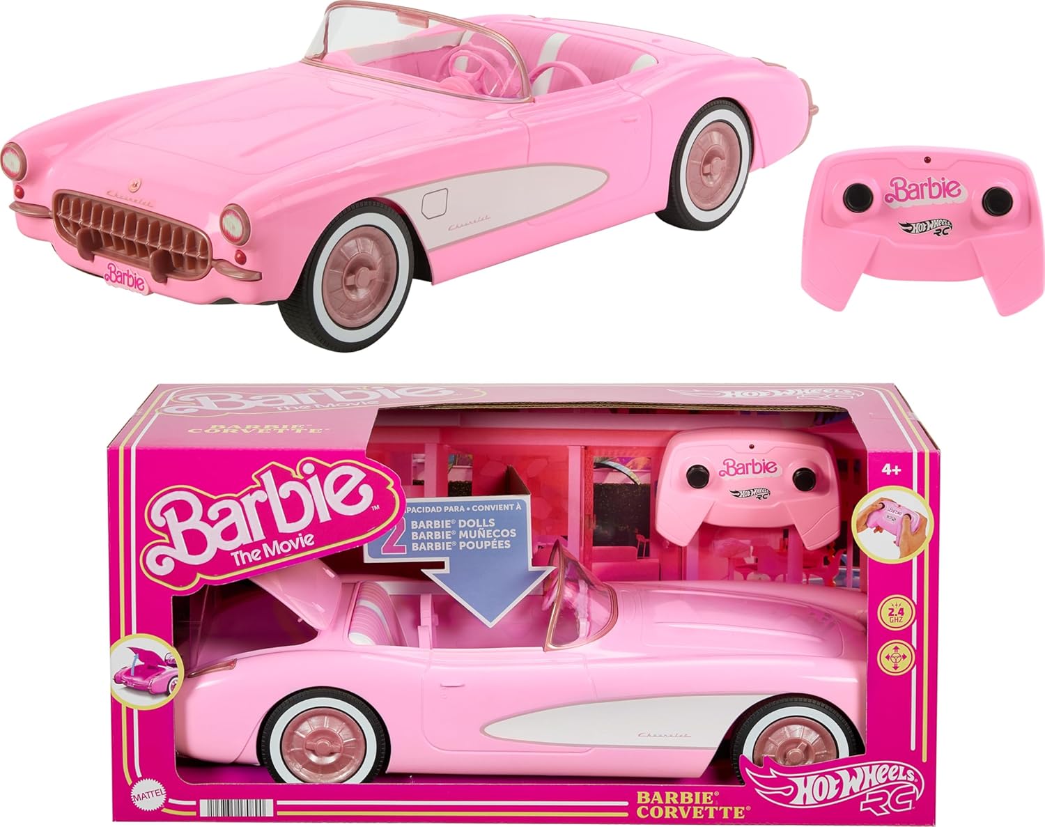 Hot Wheels RC Barbie Corvette aus Barbie The Movie