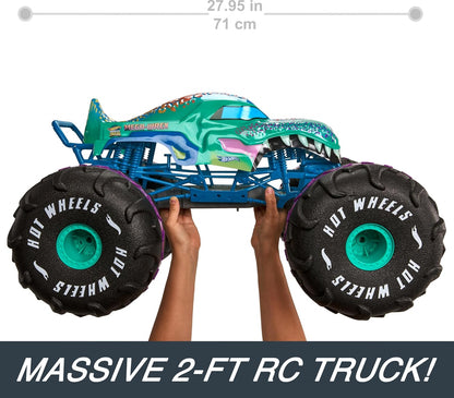 Véhicule télécommandé Hot Wheels Monster Trucks XL Mega-Wrex