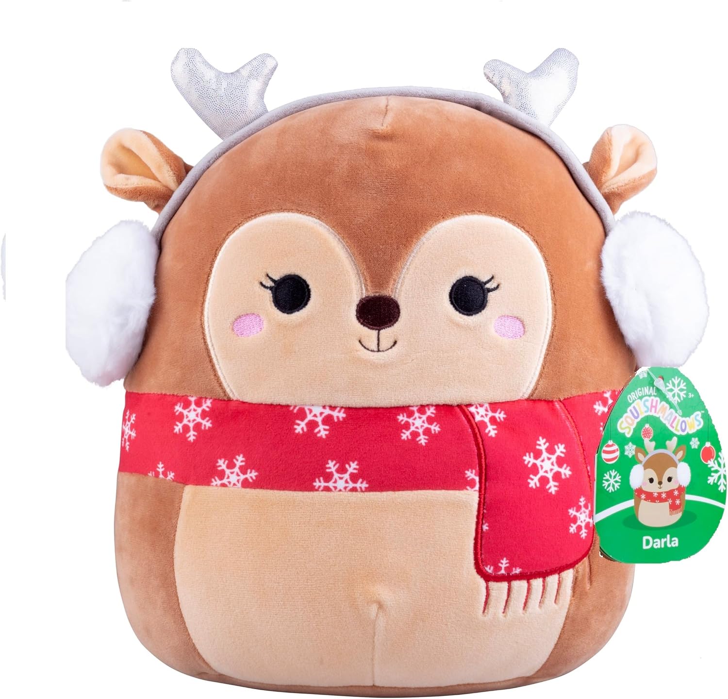 Squishmallows Noël Darla Le Cerf de Noël