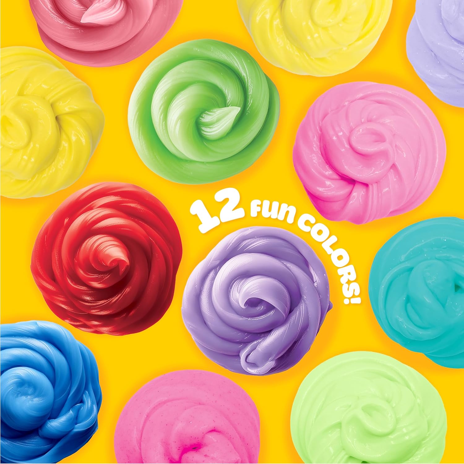 Play-Doh Super Stretch 12er-Pack Variety Kit mit 12 Farben sensorischem Compound-Set für Kinder im Alter von 8–12 Jahren