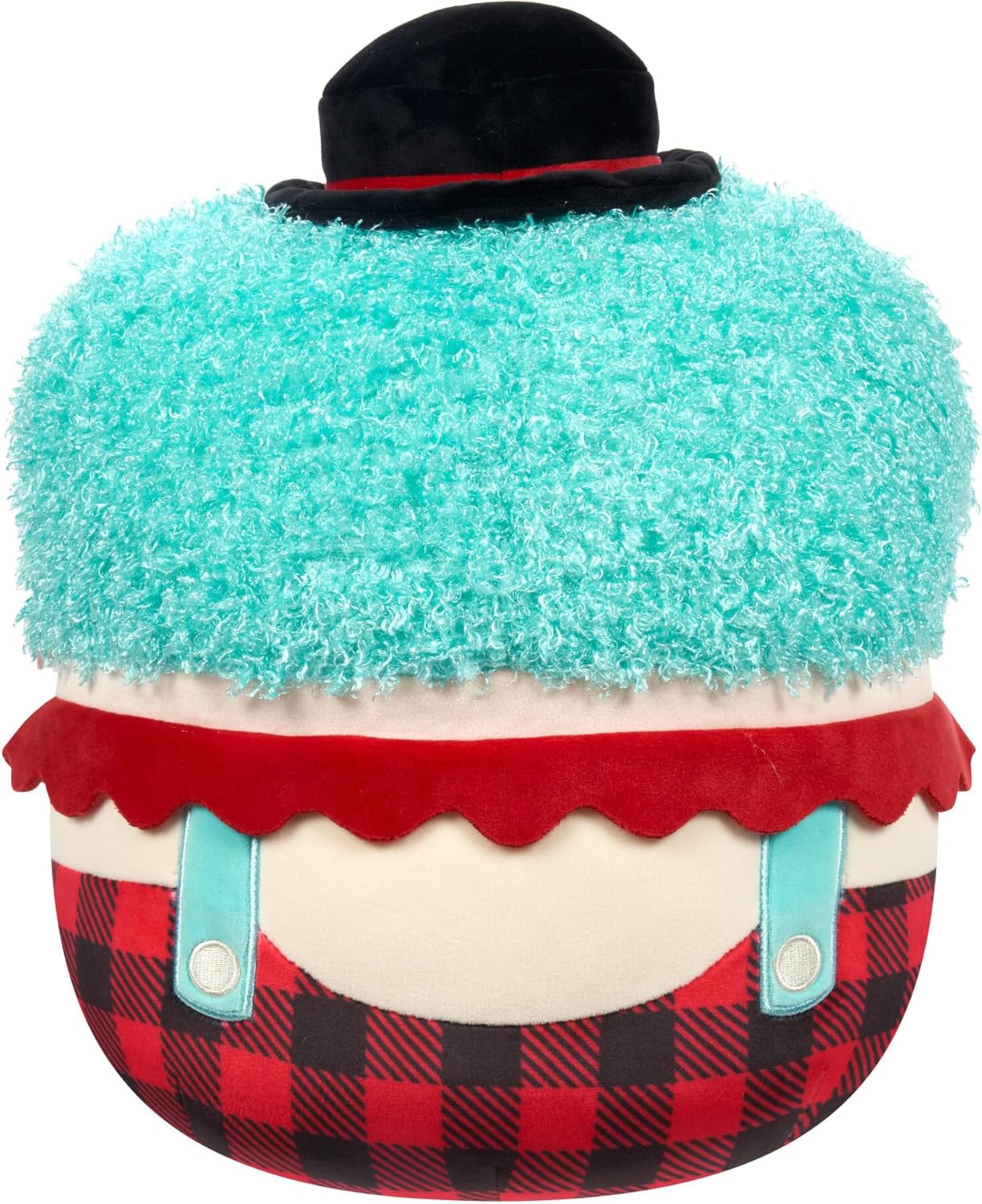 Squishmallows Halloween Ukee Clown con capelli verde acqua e bombetta nera