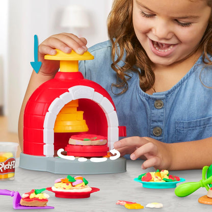 Play-Doh Kitchen Creations Pizzaofen-Spielset Rollenspiel Pizzabäcker Kinder-Kunst- und Bastelspielzeug für Kinder ab 3 Jahren