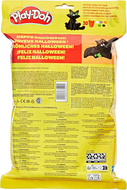 Play-Doh 30er-Pack gruselige Farben, einzeln verpackte 28-g-Sticks für Halloween, Süßes oder Saures