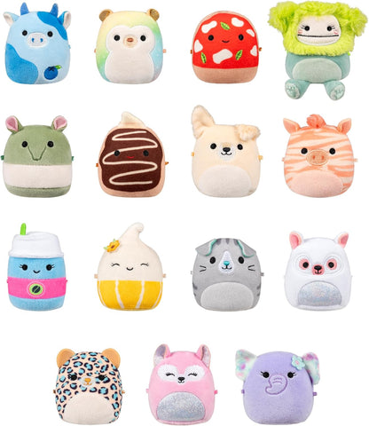 Squishmallows Micromallows zum Spielen und Präsentieren – inklusive 15 Plüschtieren!