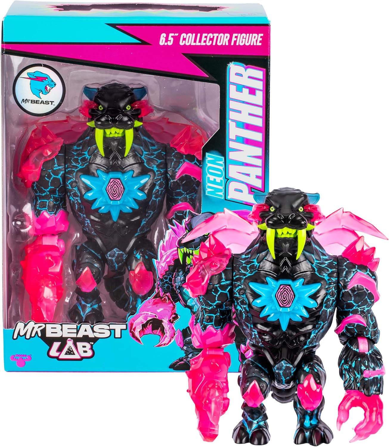 MrBeast Lab – Apex Beast Neon Panther Sammlerfigur