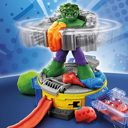 Play-Doh Marvel Hulk Smash & Squish Playset Supereroe Action Figure e Strumenti Smash per bambini dai 4 anni in su