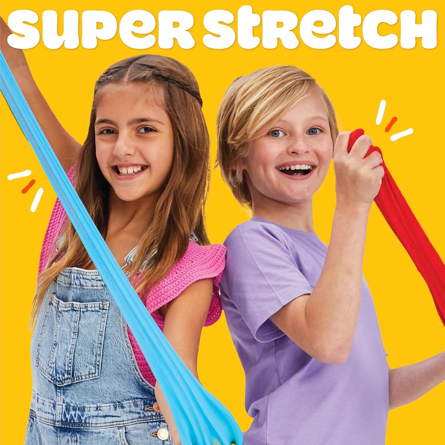Play-Doh Super Stretch 12er-Pack Variety Kit mit 12 Farben sensorischem Compound-Set für Kinder im Alter von 8–12 Jahren