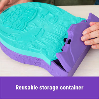 Kinetischer Sand, Project Planet Deep Sea mit 680 g Spielsand und Meereslebewesen-Werkzeugen