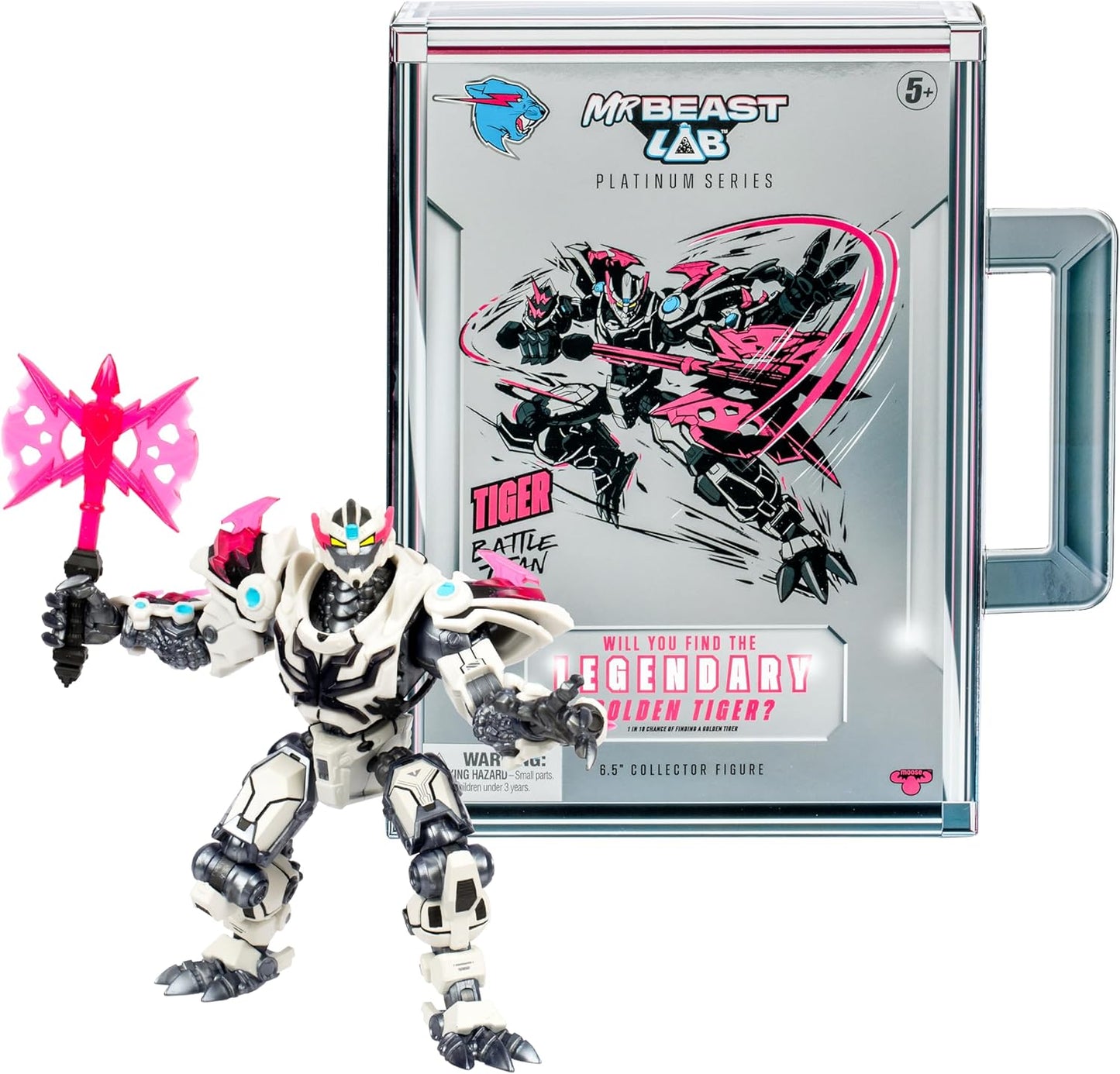 MrBeast Lab – Tiger Battle Titan-Sammlerfigur der Platinum-Serie