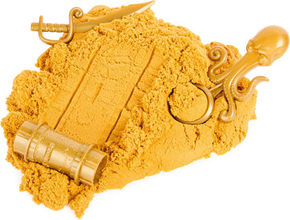 Kinetischer Sand, Schatzsuche mit 14 Überraschungsenthüllungen und 737 g seltenem Shimmer Gold Play Sand