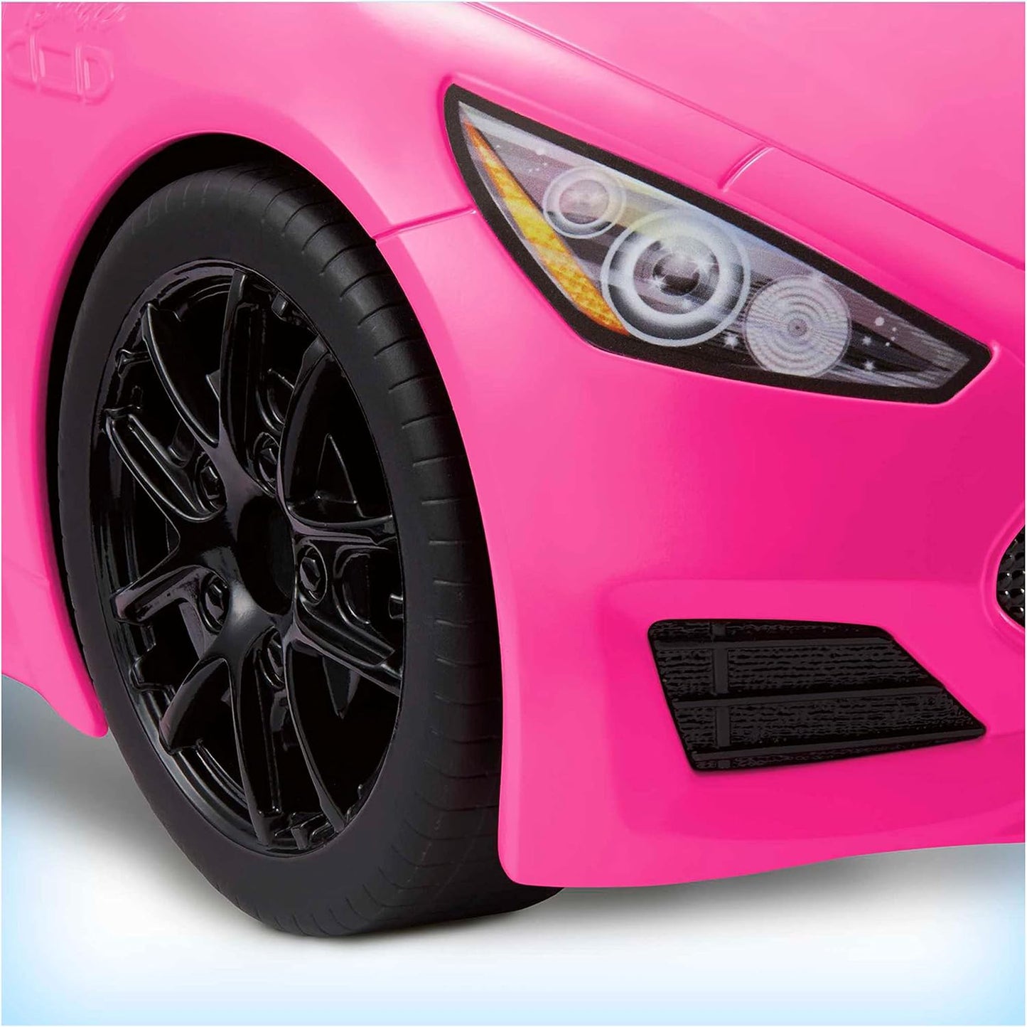 Barbie Cabriolet 2 places Voiture rose avec roues roulantes 3 à 7 ans