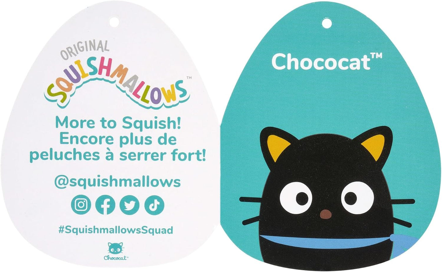 Squishmallows Hello Kitty e i suoi amici Chococat peluche