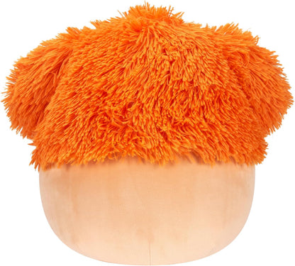 Squishmallows Fuzz-A-Mallows Shasta Peach Bigfoot avec fleur tropicale