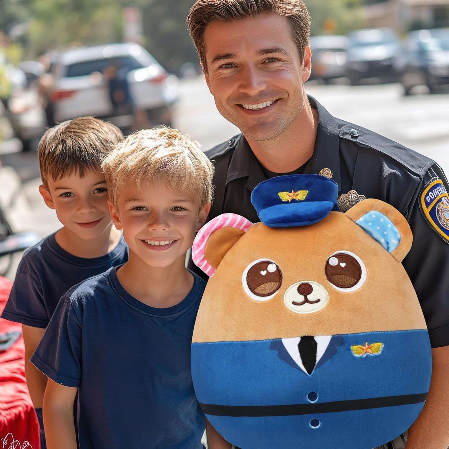 Squishmallows - Ours policier d'Easfan