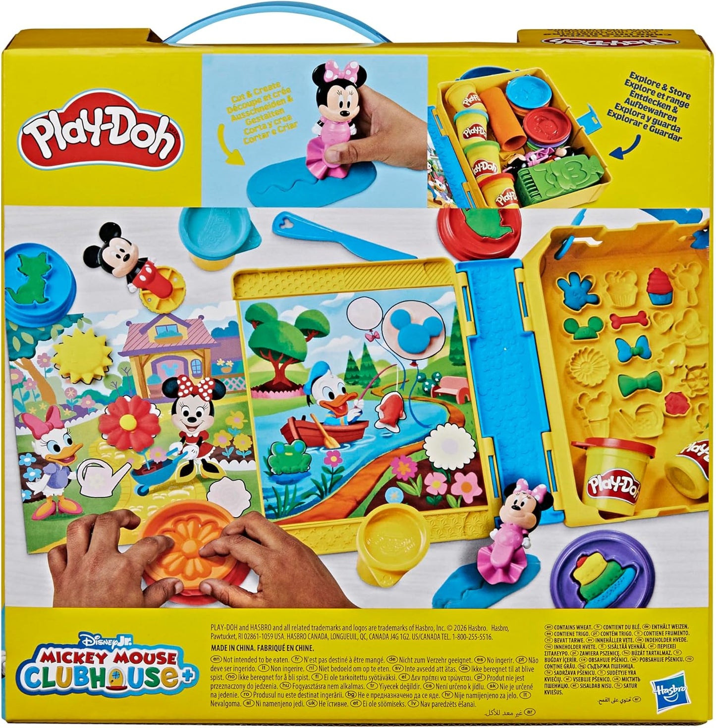 Play-Doh Disney Junior Mickey Mouse Clubhouse „Shape a Story“-Spielset mit Märchenbuch-Thema, Kunst- und Bastelset für Kinder ab 2 Jahren