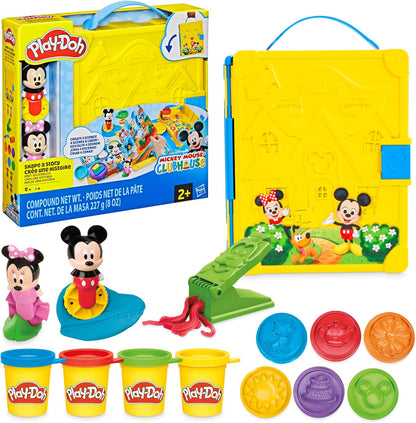 Play-Doh Disney Junior Mickey Mouse Clubhouse „Shape a Story“-Spielset mit Märchenbuch-Thema, Kunst- und Bastelset für Kinder ab 2 Jahren