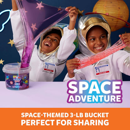 Elmer’s Gue Space Adventure Schleimeimer, 1,36 kg, blauer Himbeer-, Erdbeer- und Traubenduft, ungiftiges sensorisches Spielset für Kinder
