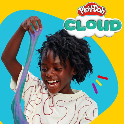 Play-Doh Cloud – Parfum framboise violet et bleu sarcelle, boîte refermable de 170 g