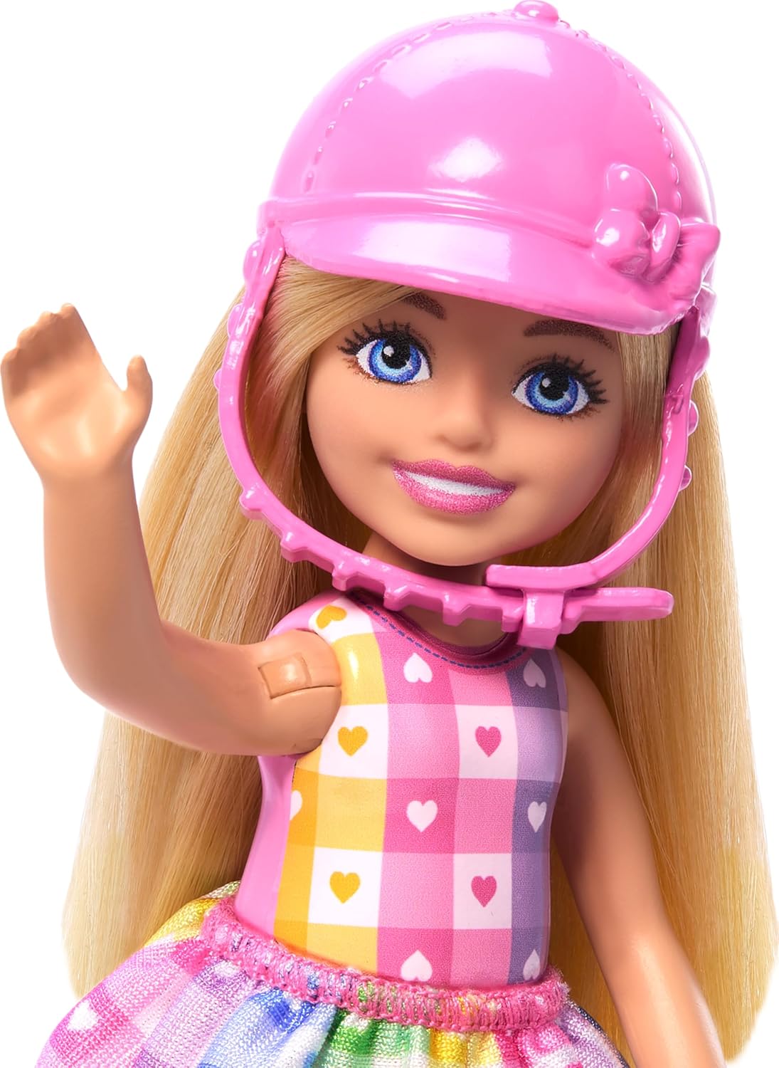 Barbie Chelsea-Puppe und Spielzeugpferd-Set, blonde Chelsea und graues Pony, ab 3 Jahren