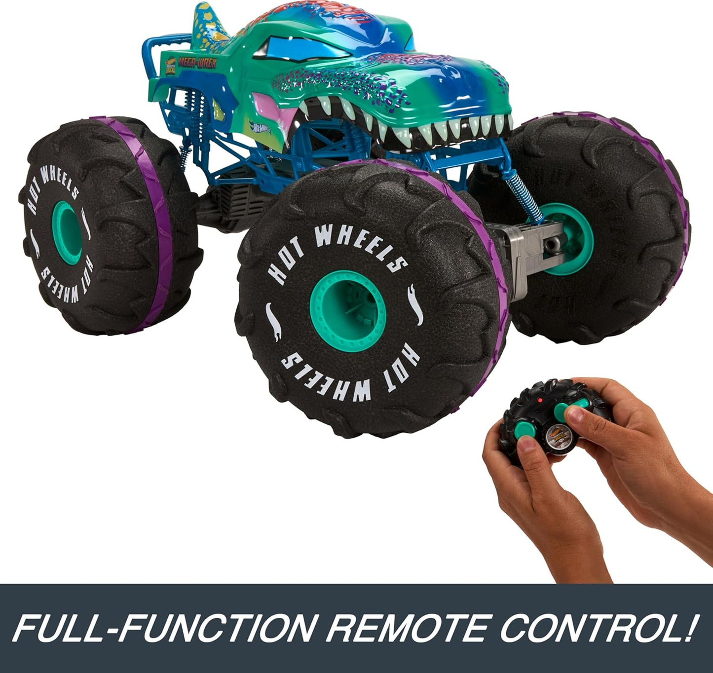 Véhicule télécommandé Hot Wheels Monster Trucks XL Mega-Wrex