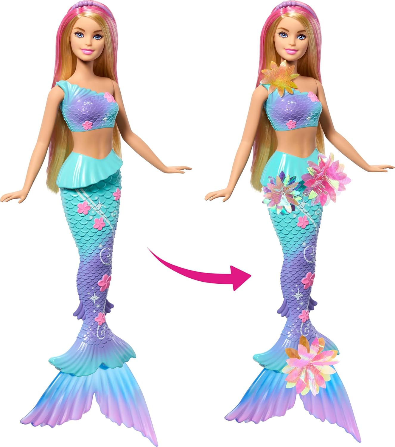 Barbie Sirène Magique Fleur