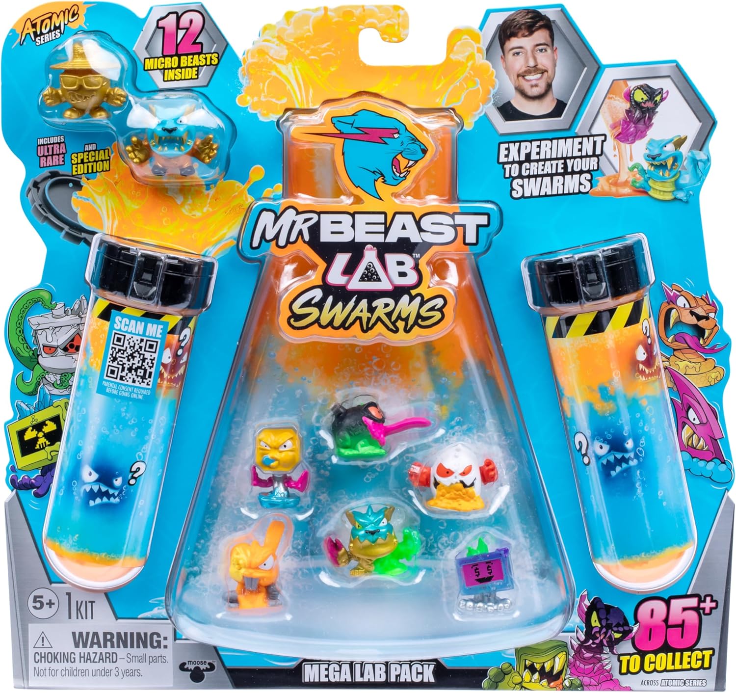 MrBeast Lab Swarms Atomic Series 12er-Pack – Panther Claws Edition Mischen, schütteln und entfesseln Sie das Chaos!