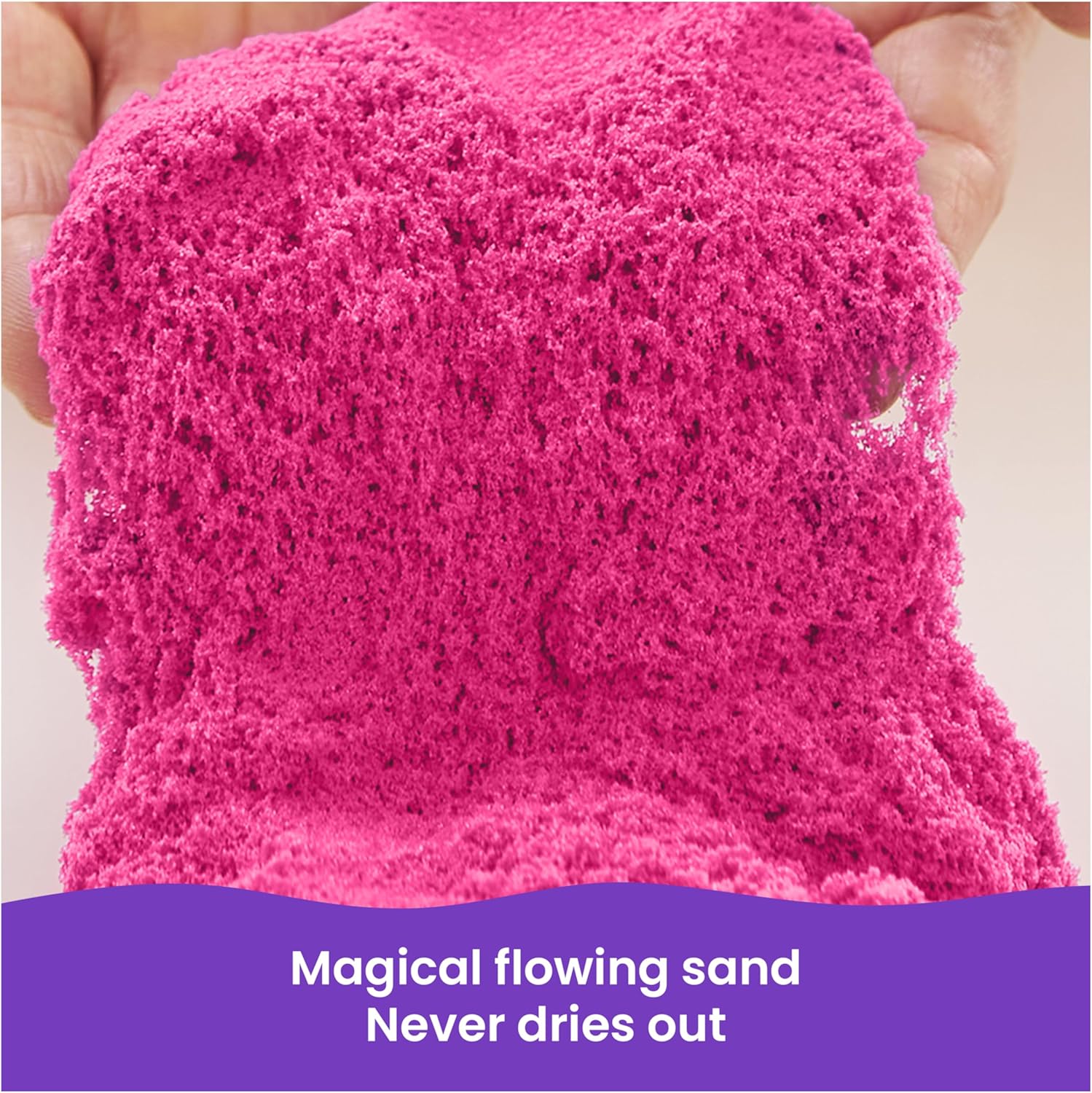 Kinetischer Sand, 907 g rosa Spielsand, wiederverschließbarer Beutel